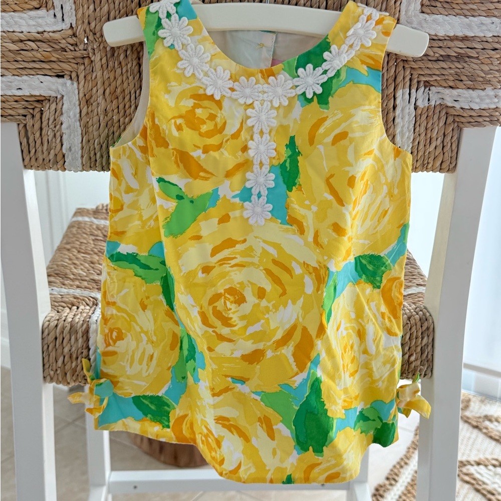 Lilly Floral Yellow Sleeveless Dress 18-24 months baby